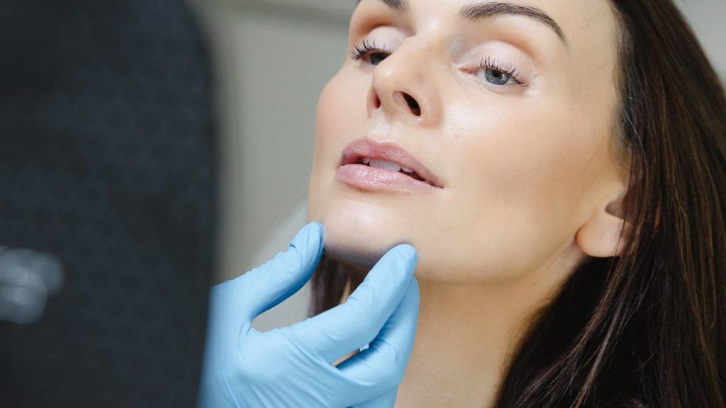a close-up of a woman's face